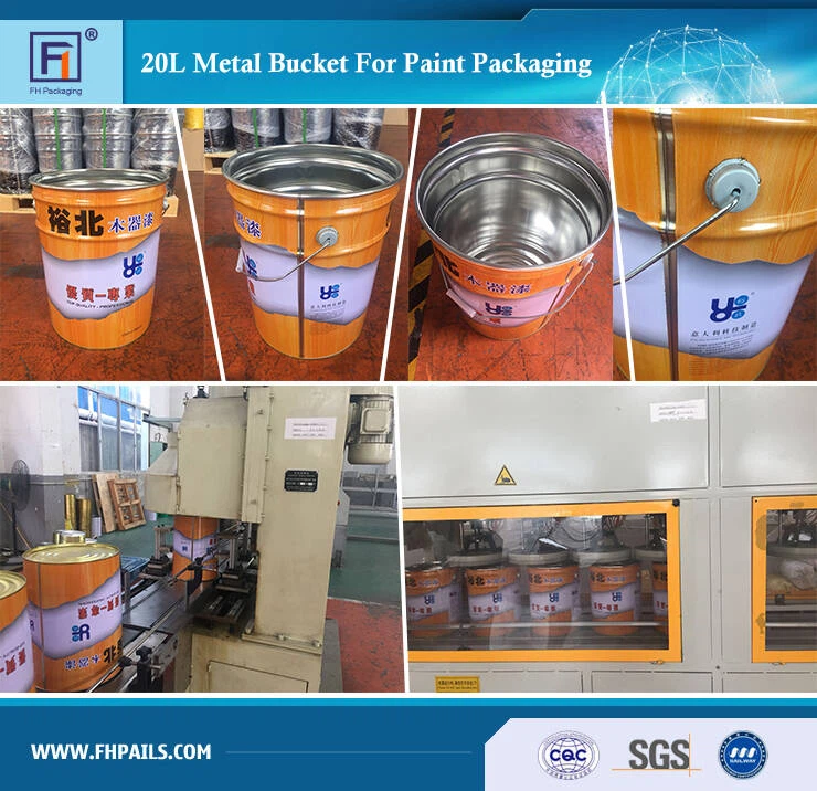 20L Metal Bucket For Paint Packaging 20L Metal Bucket For Paint Packaging